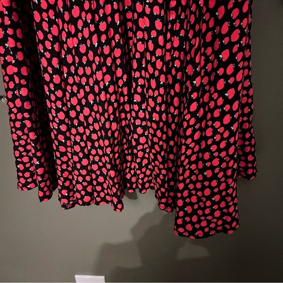 Tatiana & Natouchi Apple Print A-Line Circle Midi Dress XS - Picture 11 of 16